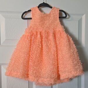 Cat & Jack Ruffled Coral Kids Dress